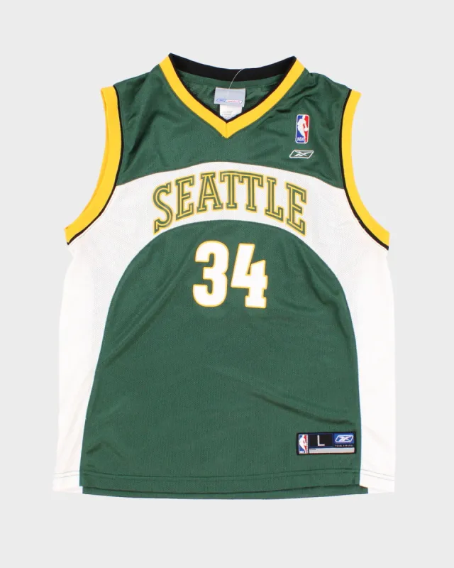 00s Seattle Supersonics Ray Allen #34 NBA Basketball Jersey - Youth L sold by Rokit