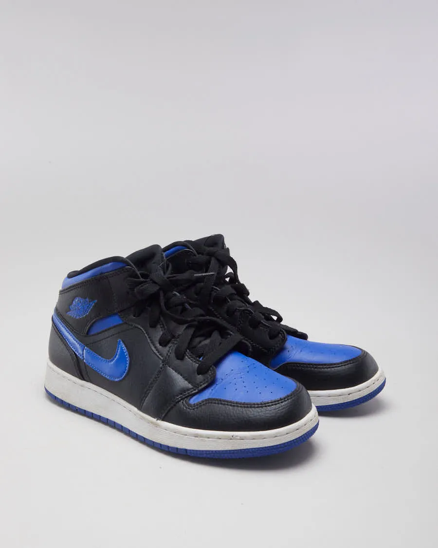 Jordan 1 Mid Royal Blue & Black Sneakers - EUR 40 sold by Rokit