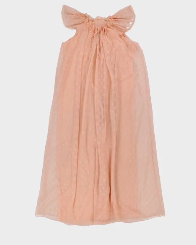 Vintage 70s Pink Floral Maxi Nightgown - M/L sold by Rokit