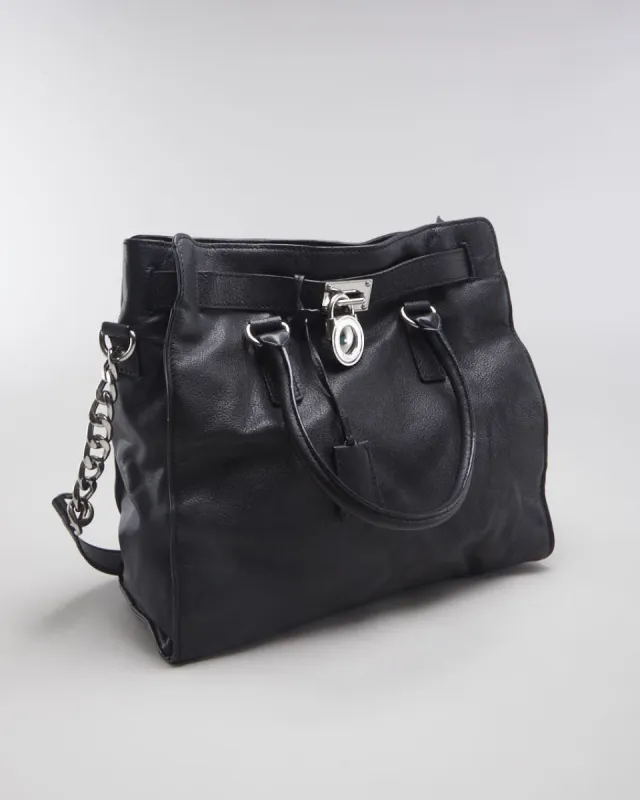 Michael Kors Black Saffiano Leather Handbag - O/S made by Michael Kors