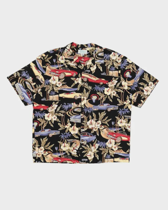 Vintage Car Print Hawaiian Shirt - XL sold by Rokit