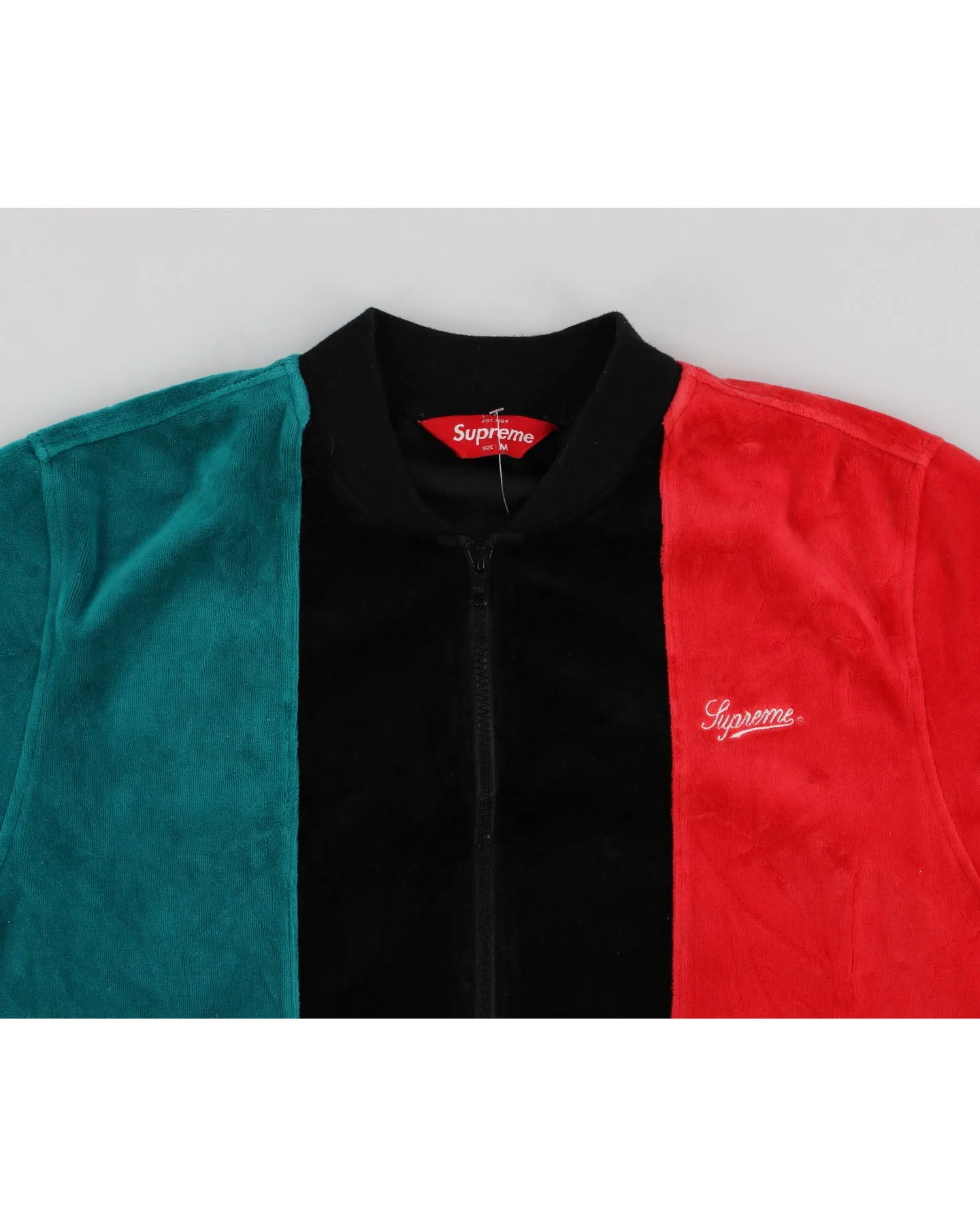 SS18 Supreme Velour Zip Up Bomber Jacket - M sold by Rokit product image thumbnail 3