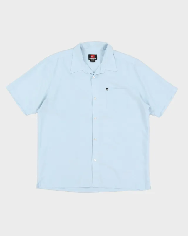 Blue Checked Quiksilver Shirt - XL sold by Rokit