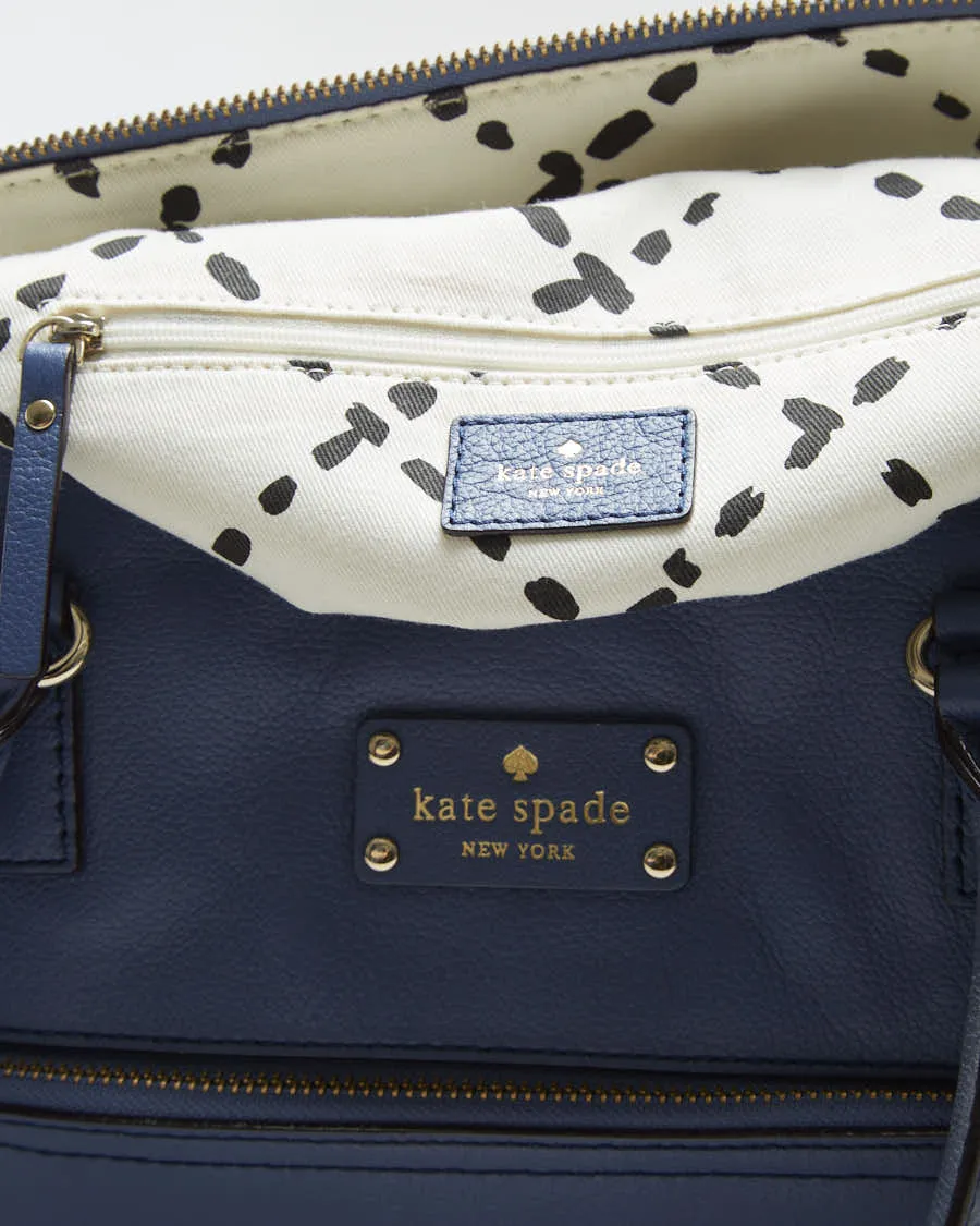 Kate Spade Blue Leather Handbag With Goldware - O/S sold by Rokit product image thumbnail 4