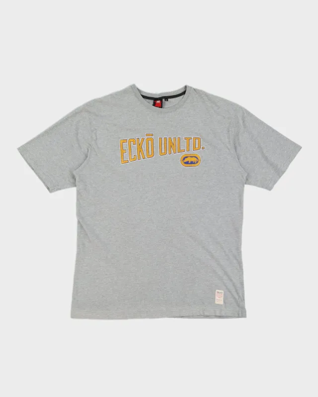 Vintage 00s Ecko Unltd Grey Marled T-Shirt - XL sold by Rokit
