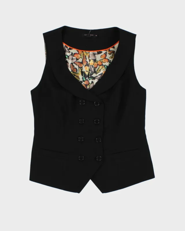 Ted Baker Women's Black Waistcoat - S/M sold by Rokit