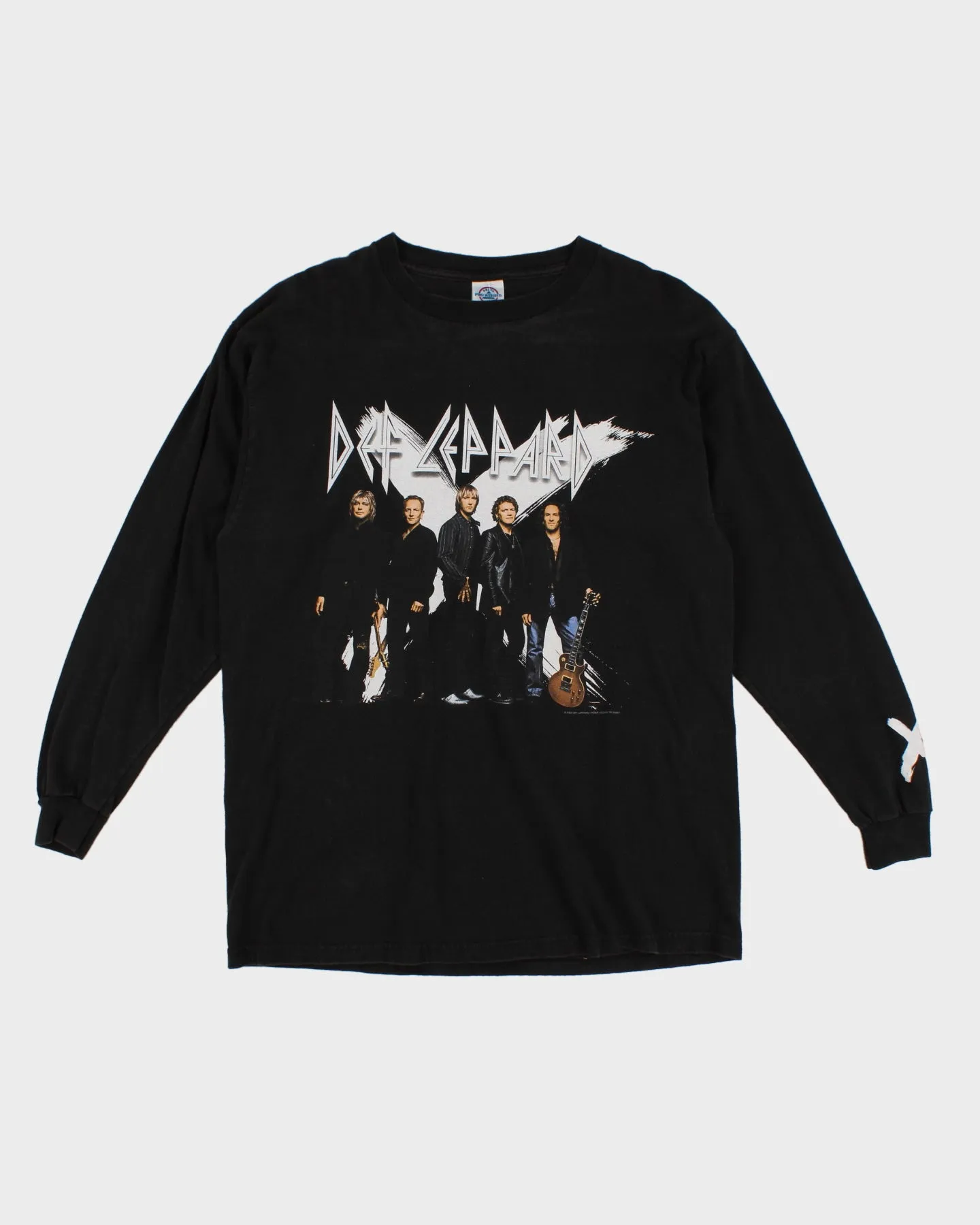 2002 Def Leppard Black Long Sleeved T-Shirt - M sold by Rokit