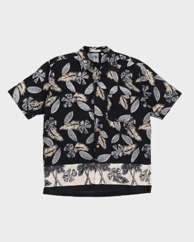 Black Hawaiian Shirt - XL sold by Rokit