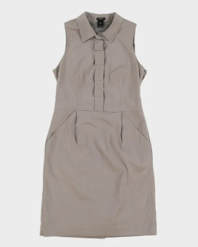 Ann Taylor Grey Midi Dress - M sold by Rokit