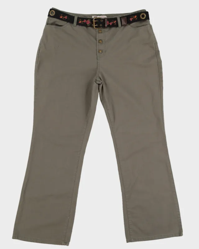 Y2K 00s Faded Glory Low Rise Flared Trousers - UK 16 sold by Rokit