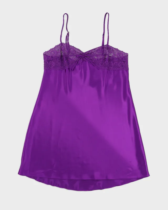 Purple Y2K Slip Dress - S sold by Rokit