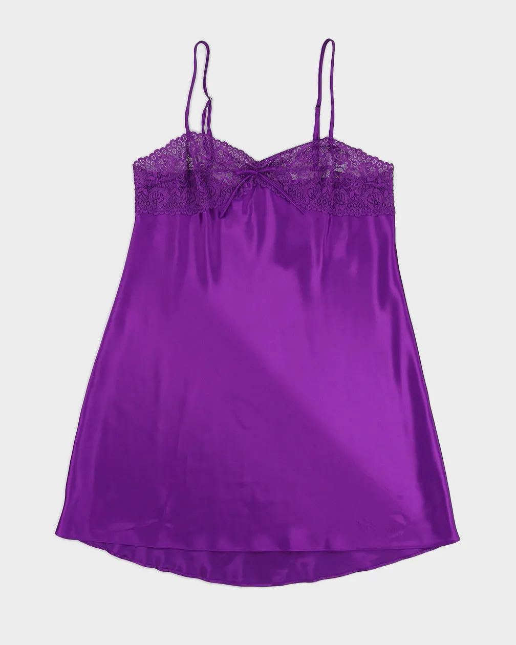 Purple Y2K Slip Dress - S sold by Rokit