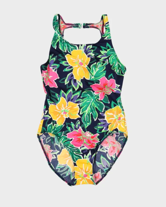 Vintage Floral Swimsuit - M sold by Rokit