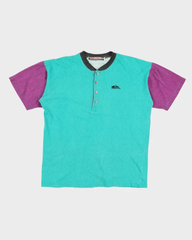 Vintage 90s Quiksilver Blue / Purple T-Shirt - XL sold by Rokit