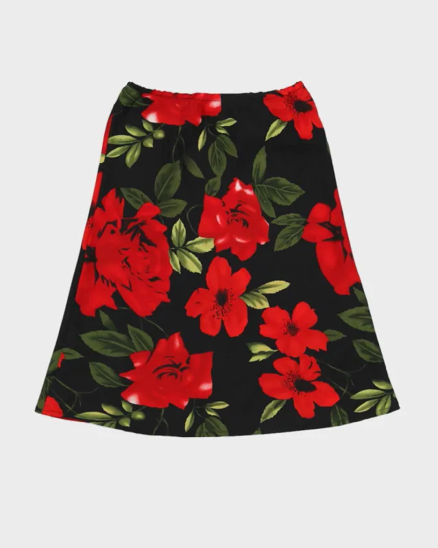 Vintage 90s Ricki's Floral Low Rise Skirt - XS/S sold by Rokit