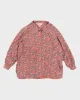 Vintage 70s Pink Floral Silk Blouse - L sold by Rokit