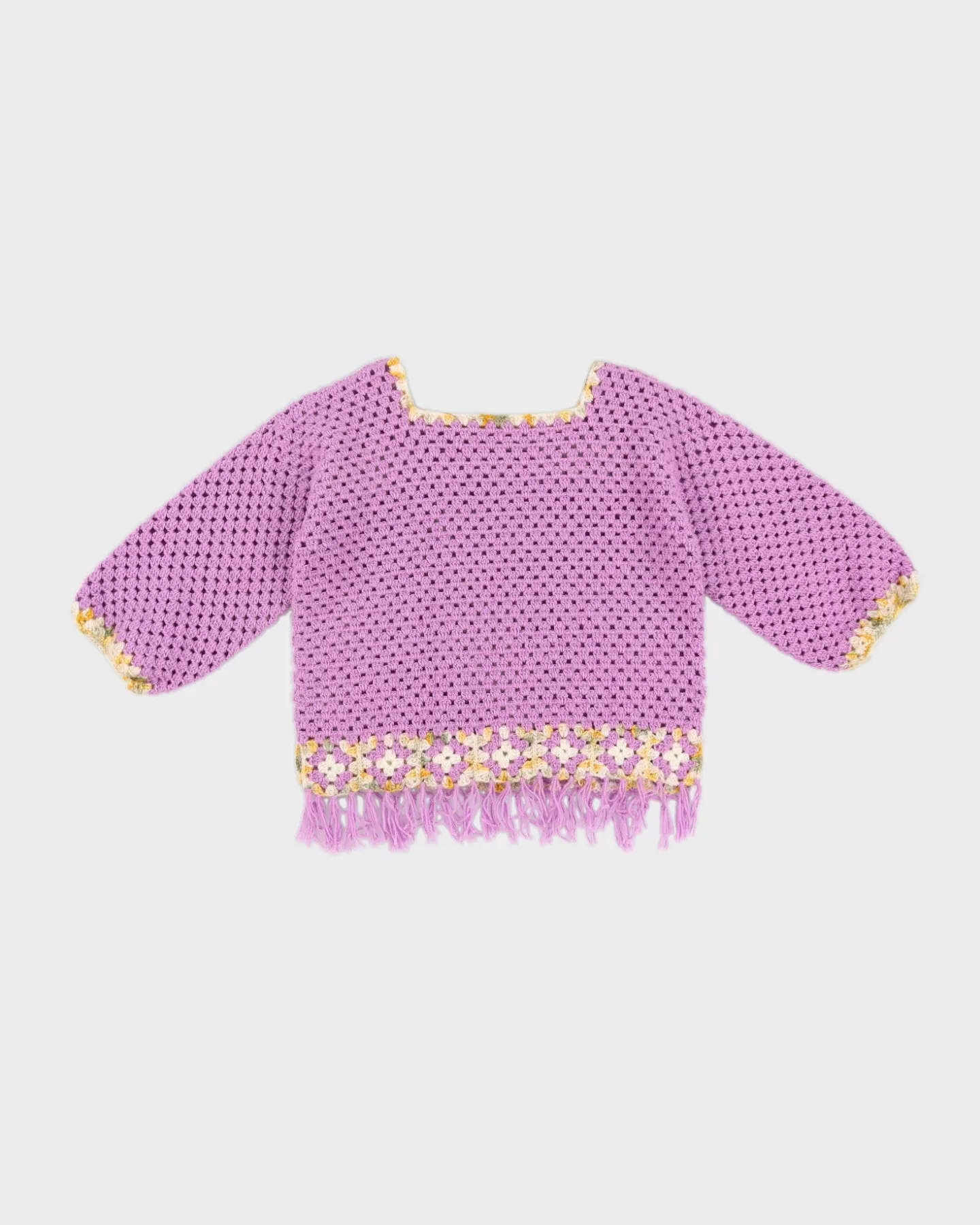 Vintage Purple Handmade Top With Tassels - M/L sold by Rokit product image thumbnail 2