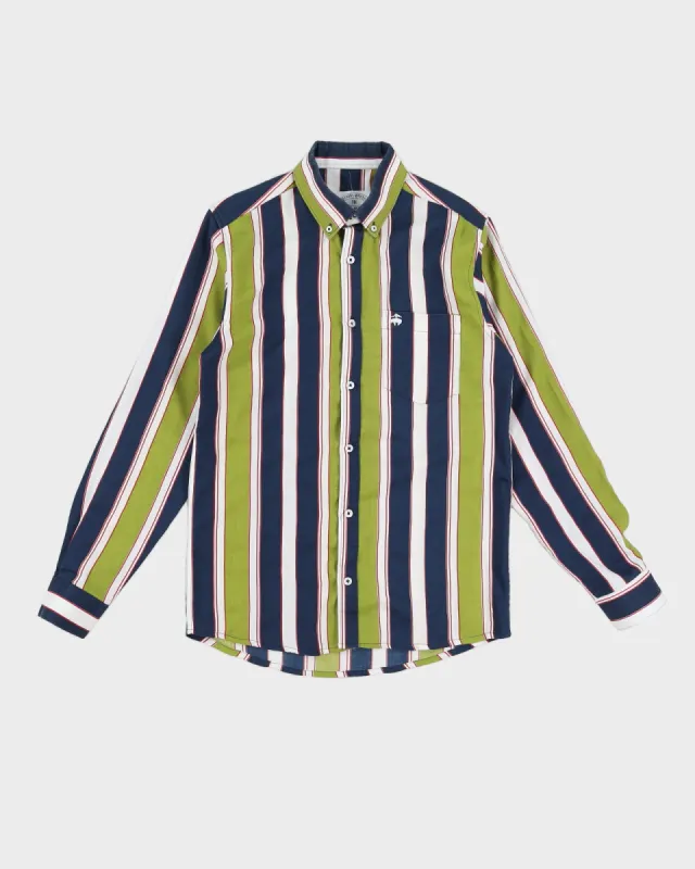 Brooks Brothers Blue / Green Striped Long Sleeved Shirt - M sold by Rokit