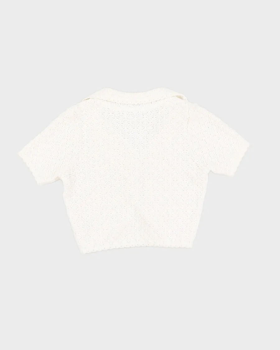 Vintage White Knit Bolero - S sold by Rokit product image thumbnail 2
