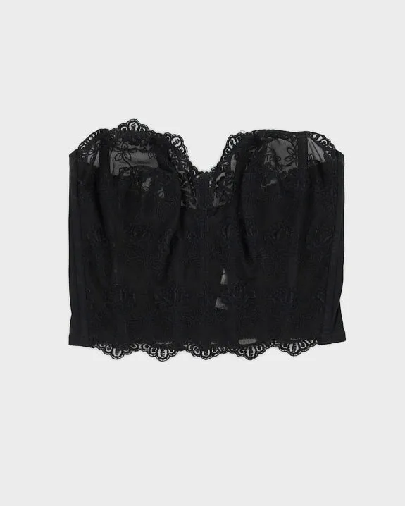 Victoria's Secret Black Lace Corset - 36B sold by Rokit