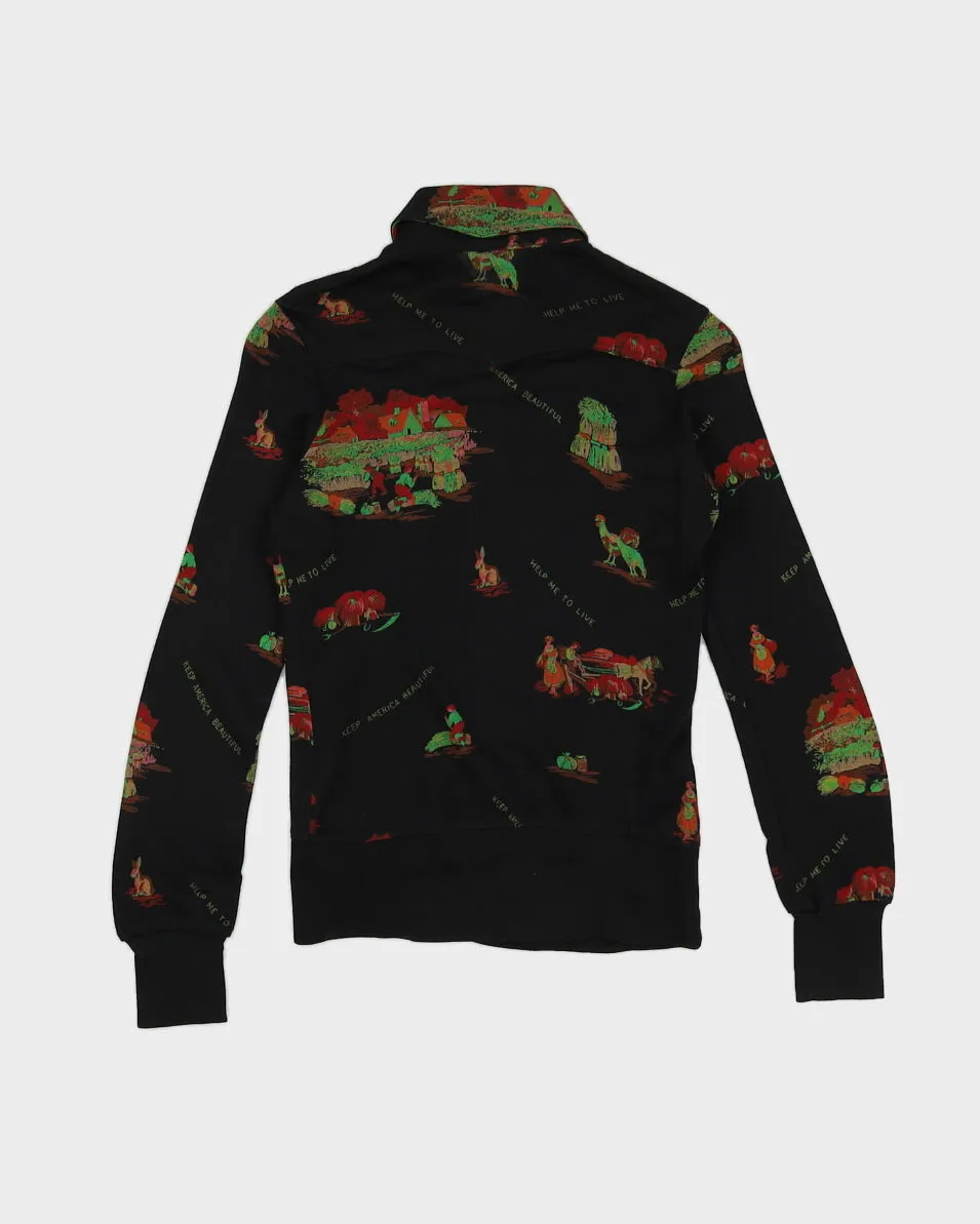 Vintage 70s Pooh Farm Print Long Sleeve Top - S sold by Rokit product image thumbnail 2