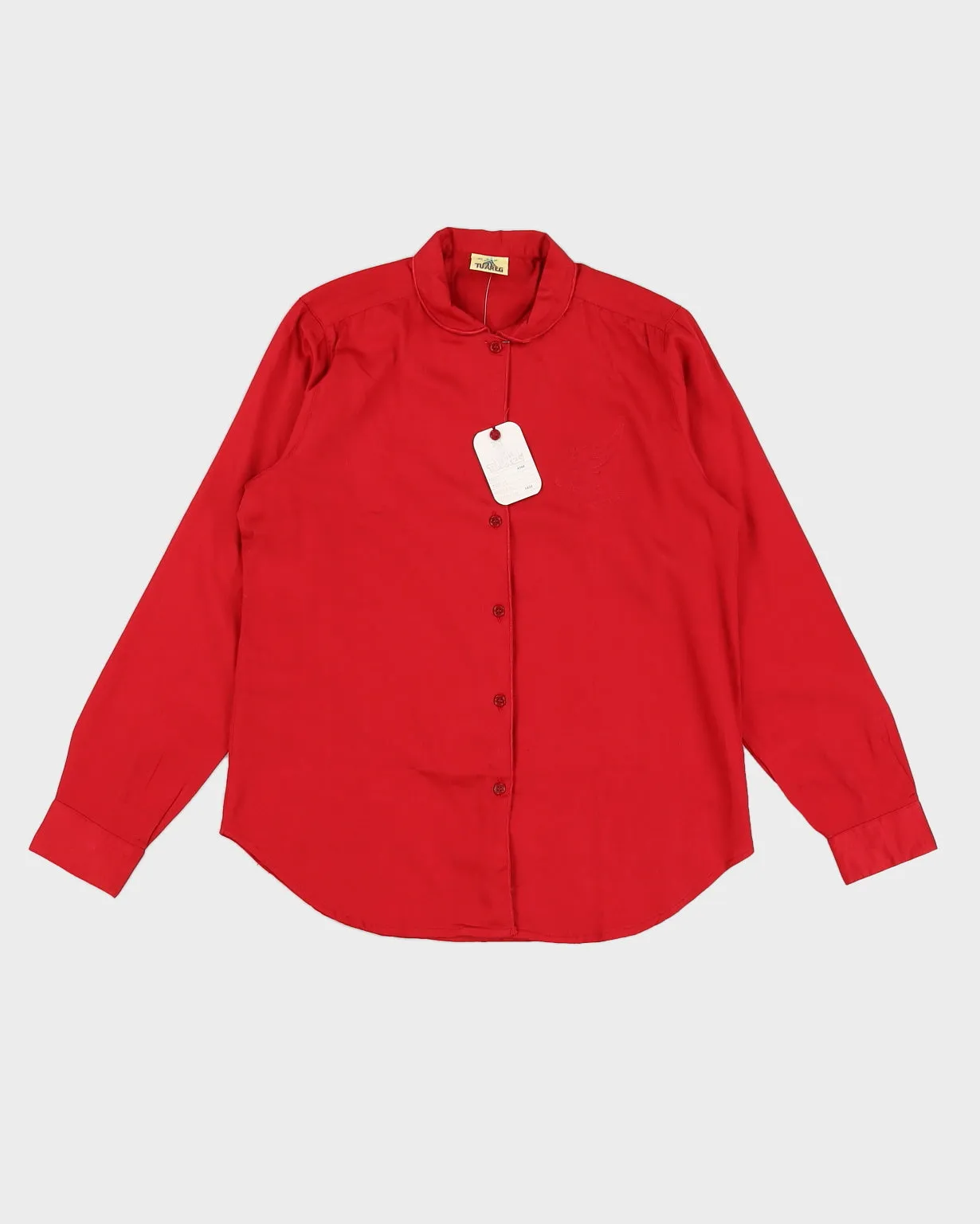 Vintage 70s Tuareg Red Embroidery Blouse - L sold by Rokit