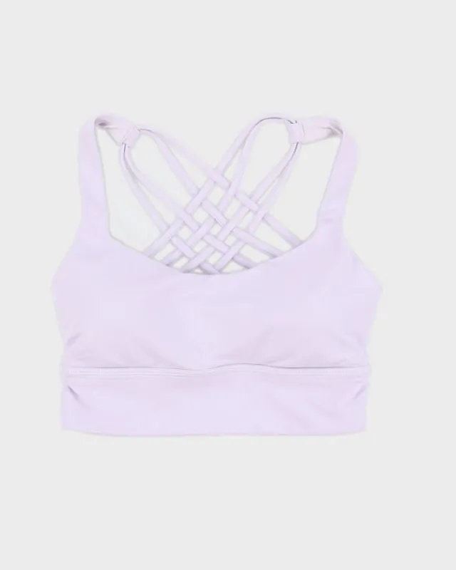 Lululemon Free To Be Longline Sports Bra Lilac - XS sold by Rokit