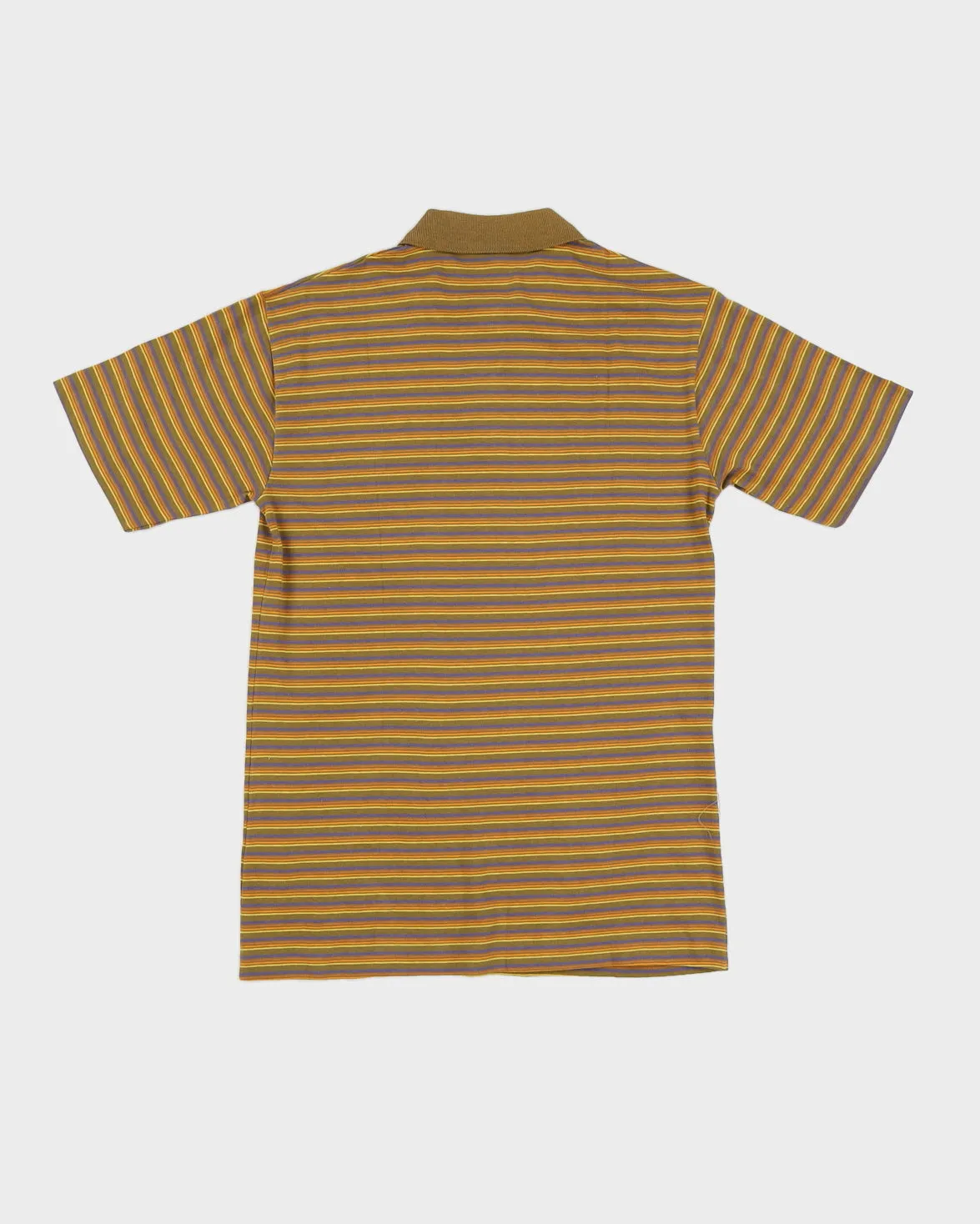 Vintage 70s Stripe Benetton Green & Yellow Polo Shirt - S sold by Rokit product image thumbnail 2