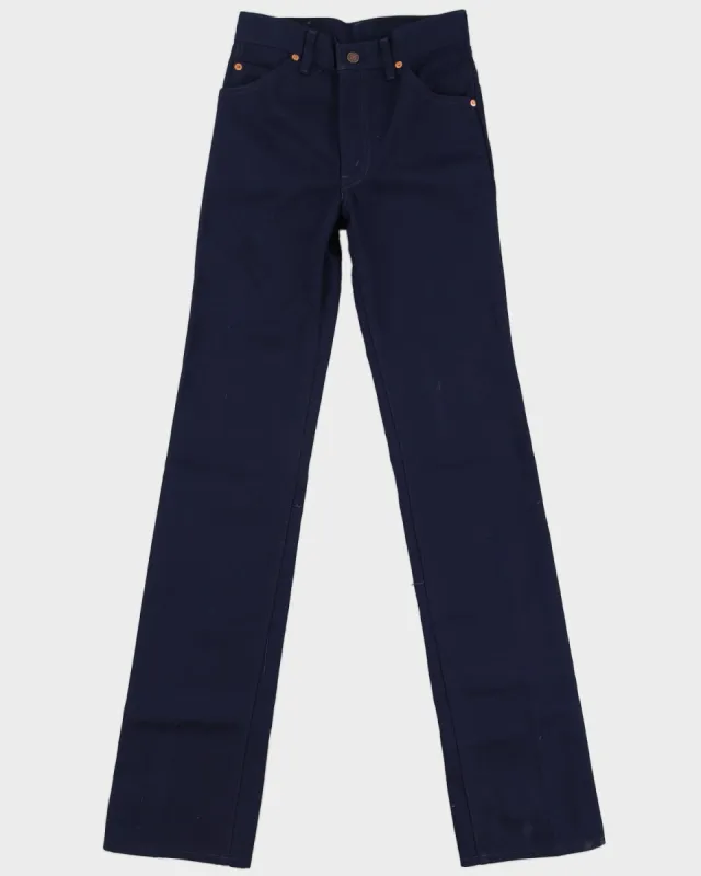 Vintage 70s Levi's 630 White Tab Navy Jeans - W28 L36 sold by Rokit