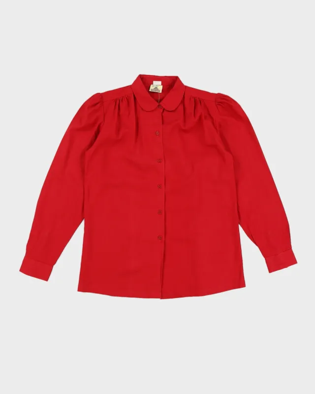 Vintage 70s Tuareg Red Poofy Sleeved Blouse - S sold by Rokit