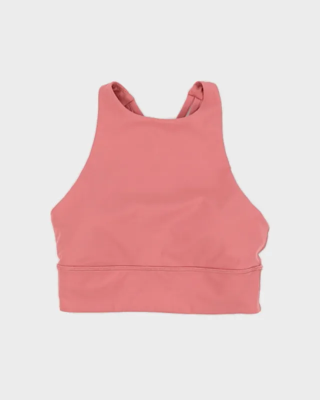 Pink Lululemon Like a Cloud High Neck Sports Bra - XXS sold by Rokit