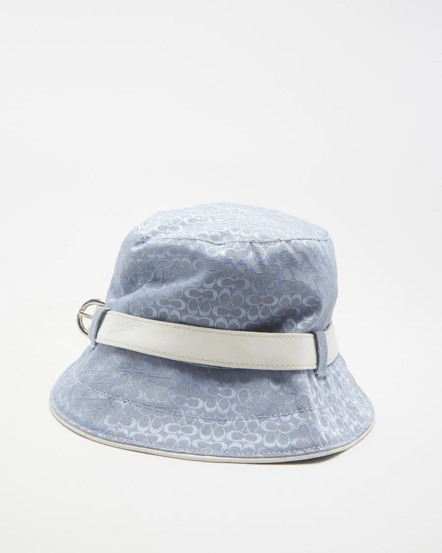 00s Y2K Coach Blue Patterned Bucket Hat - S sold by Rokit product image thumbnail 2