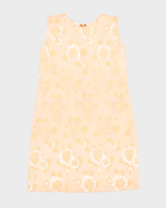 Vintage 1960s Damask Shift Dress - S sold by Rokit