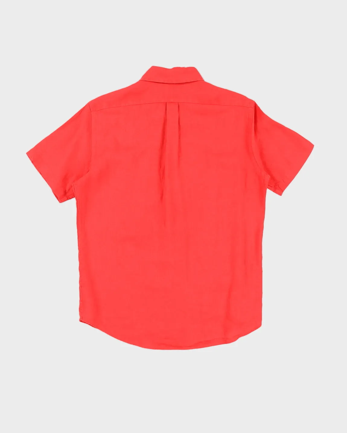 Ralph Lauren Red Linen Short Sleeved Shirt - M sold by Rokit product image thumbnail 2