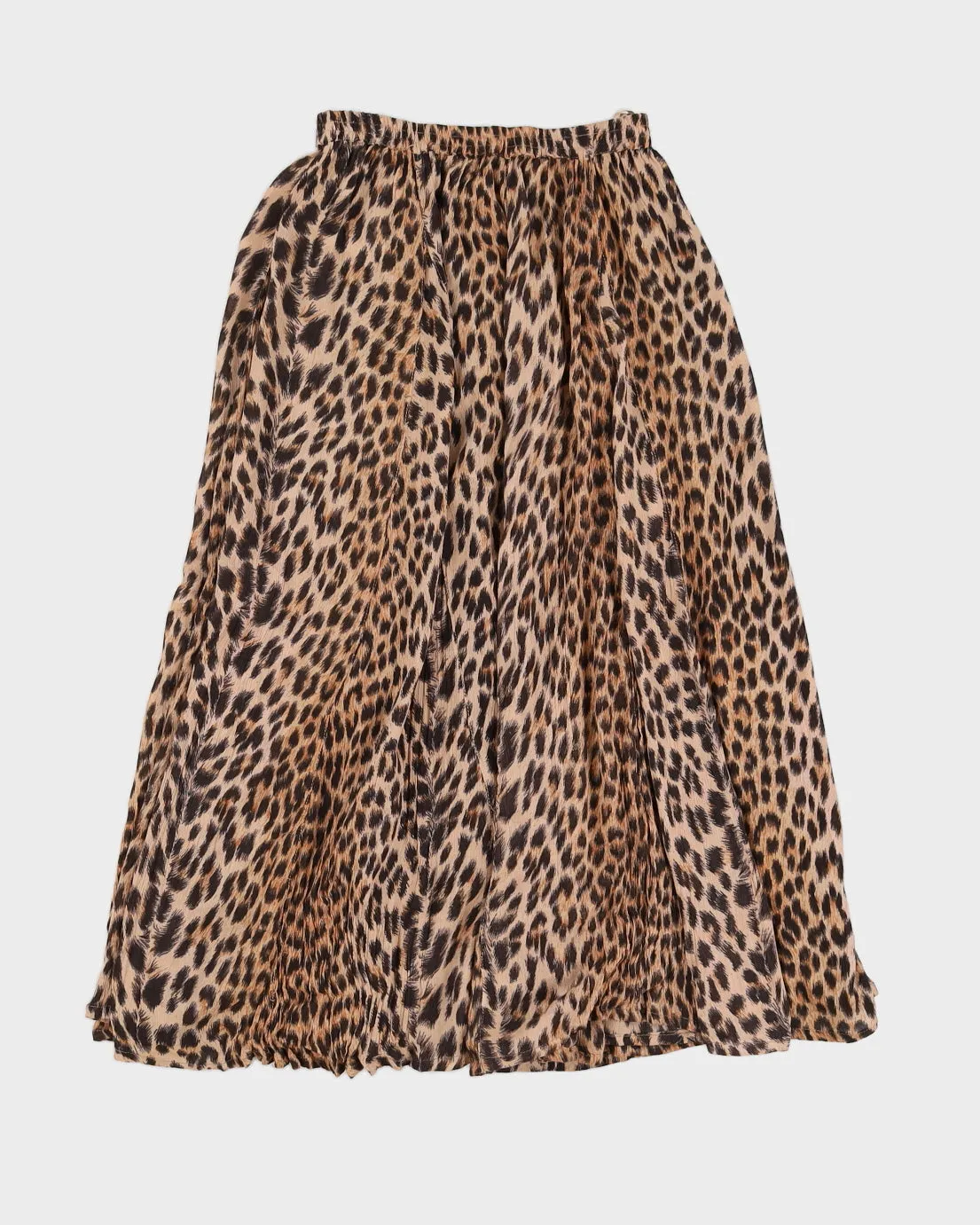 Leopard Print Midi Skirt - S sold by Rokit