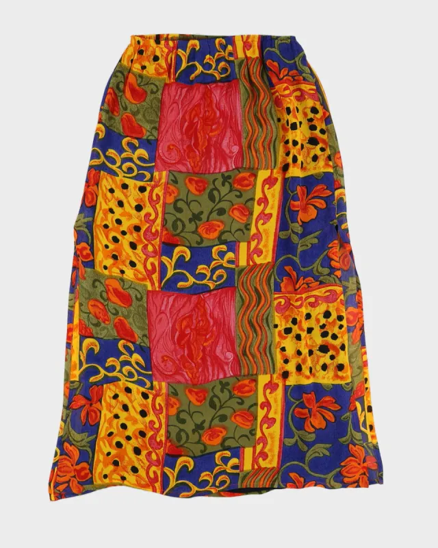 Vintage 90s Chico's Design Printed Midi Skirt - L sold by Rokit