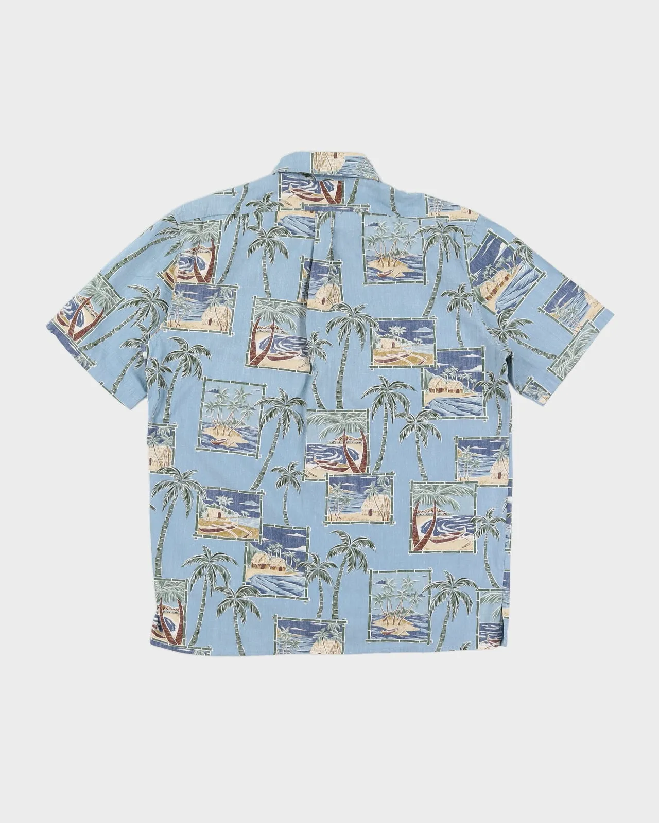 Blue Patterned Hawaiian Shirt - M sold by Rokit product image thumbnail 2