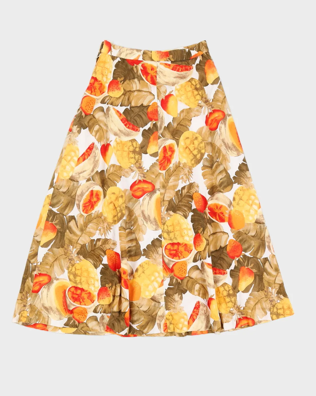 Orange Patterned A-Line Skirt - XS sold by Rokit product image thumbnail 2