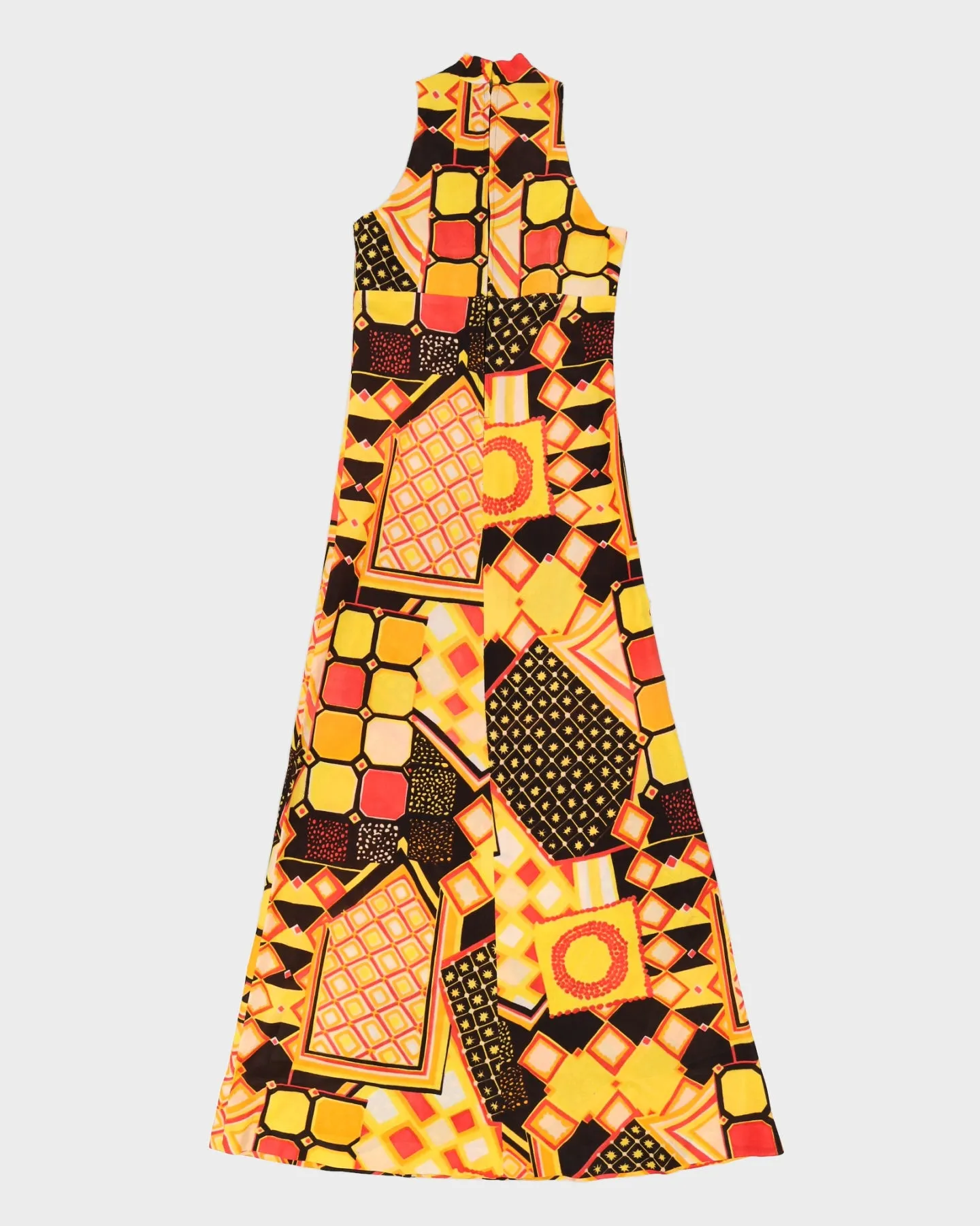 Vintage 1970s Orange Patterned Maxi Dress - XS sold by Rokit product image thumbnail 2