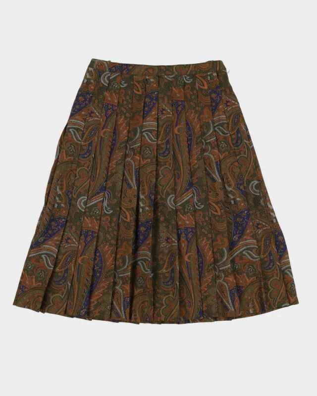 Vintage 90s Ralph Sportswear Green Paisley Skirt - M sold by Rokit