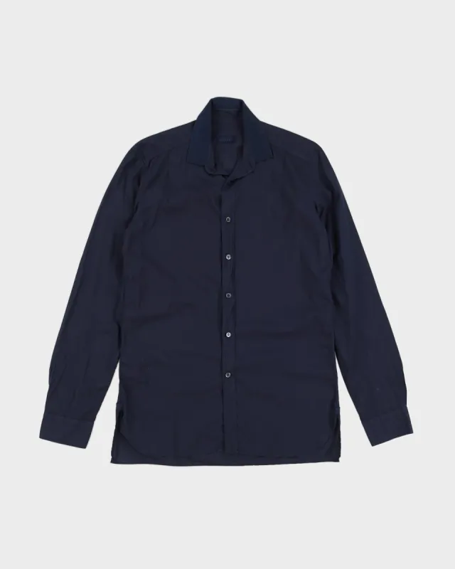 Lanvin Men's Navy Dress Shirt - L sold by Rokit