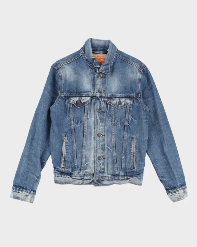 Levi's Blue Denim Washed Look Jacket - S sold by Rokit