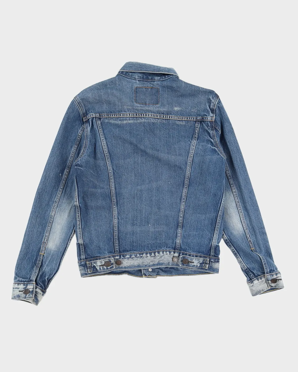 Levi's Blue Denim Washed Look Jacket - S sold by Rokit product image thumbnail 2
