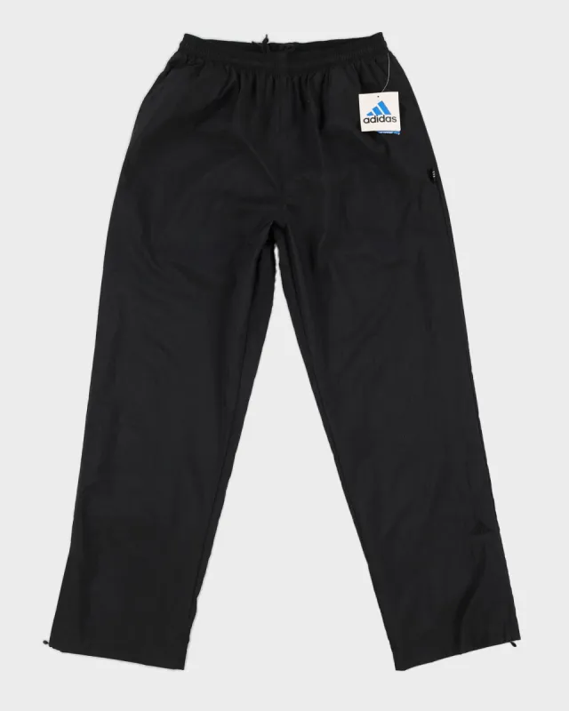 00s Adidas Black Track Bottoms Deadstock With Tags - W30 L29 sold by Rokit