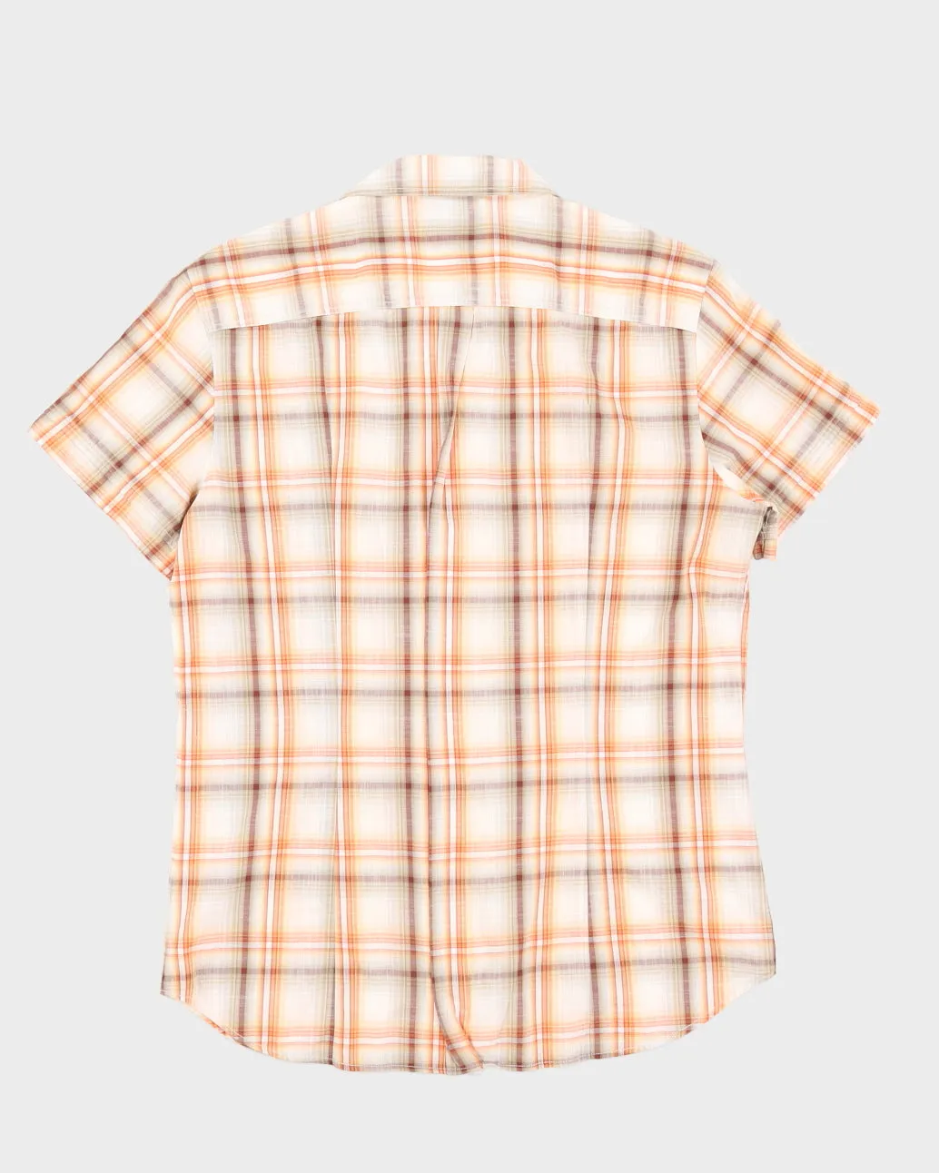 00s Dolce & Gabbana Orange Check Shirt - L sold by Rokit product image thumbnail 2