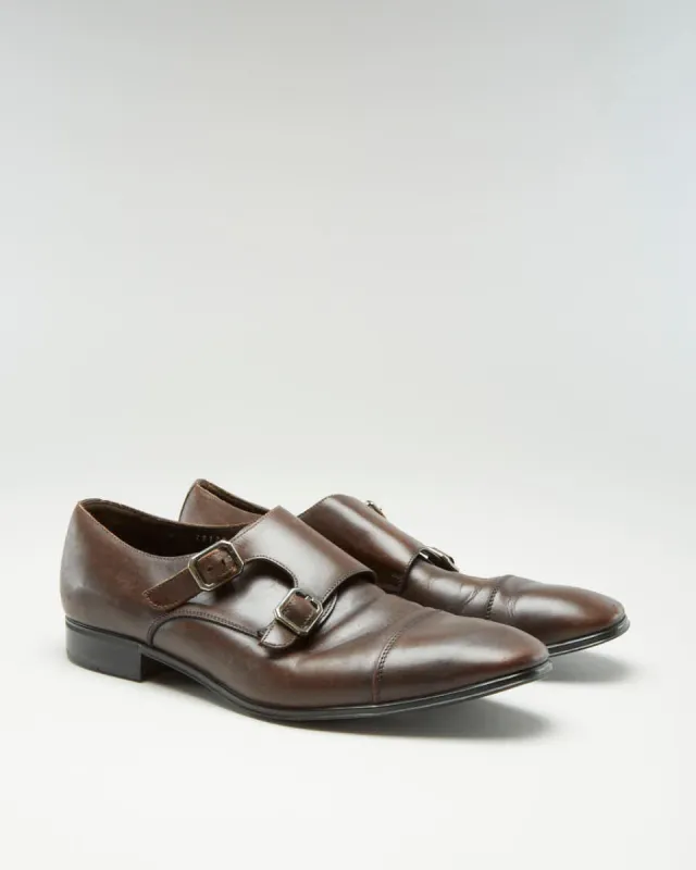 Vintage Salvatore Ferragamo Brown Leather Shoes - US 11 made by Salvatore Ferragamo