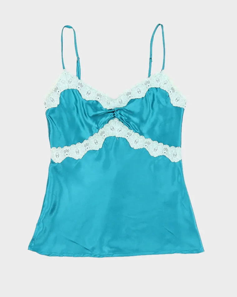 Blue Silk Cami Top - XS sold by Rokit