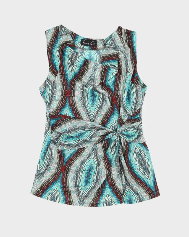 Y2K Rouched Mesh Cami Top - S sold by Rokit