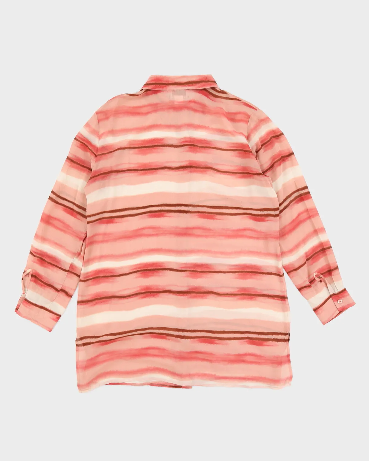 Vintage Pink Silk Mesh Shirt - M sold by Rokit product image thumbnail 2