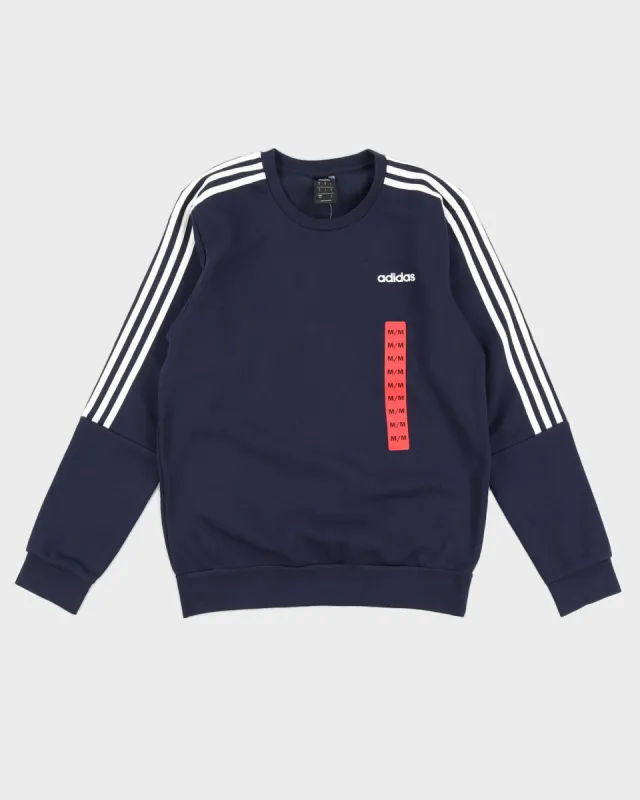 Deadstock Navy Adidas Crew Neck Sweatshirt - M sold by Rokit